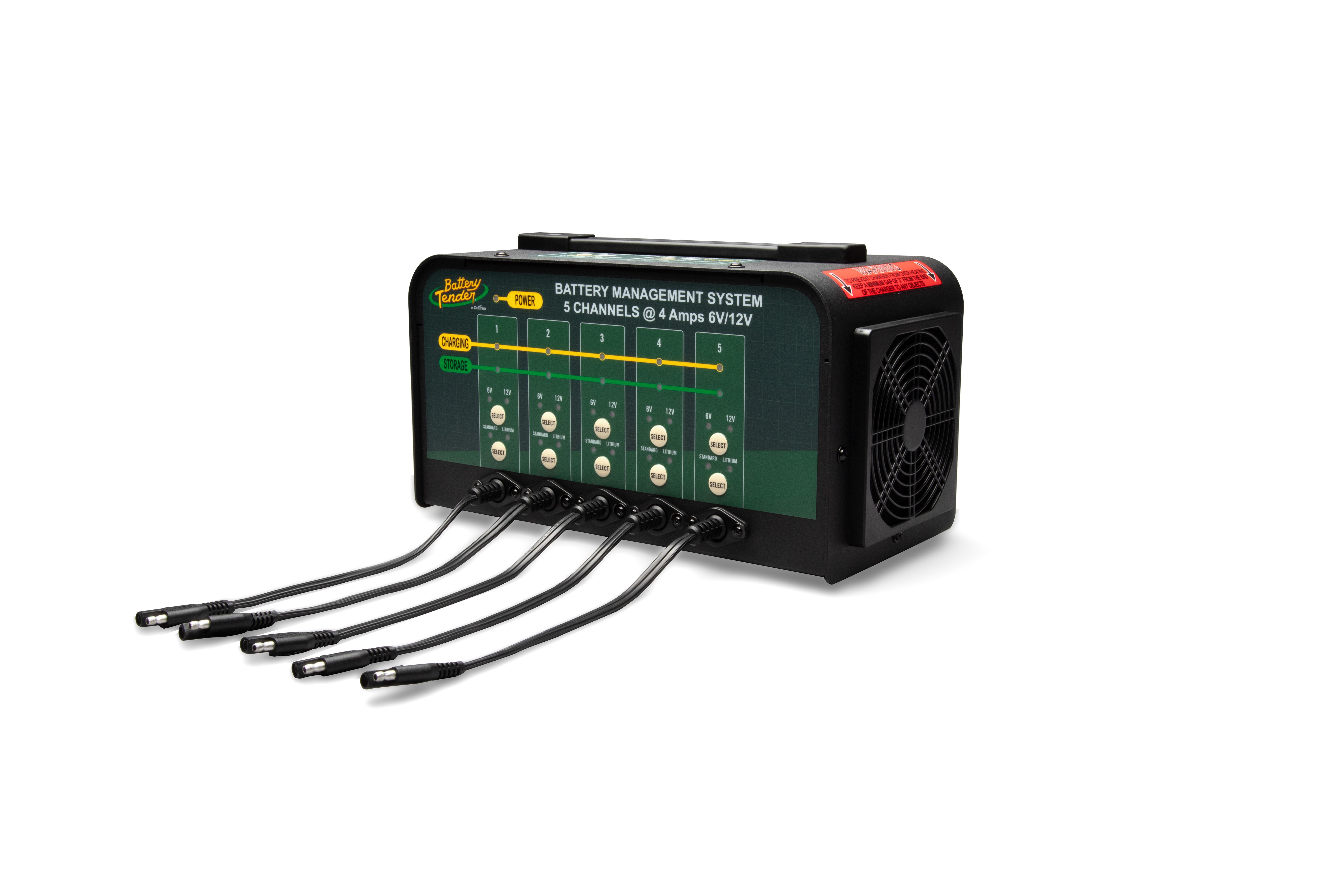 5 Bank, 4 AMP Selectable 12V / 6V Battery Charger