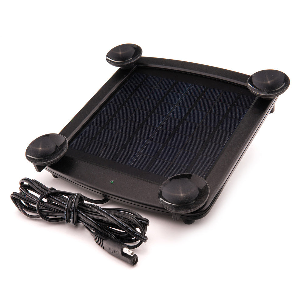 5 Watt Solar 12V Battery Charger with Windshield Mount