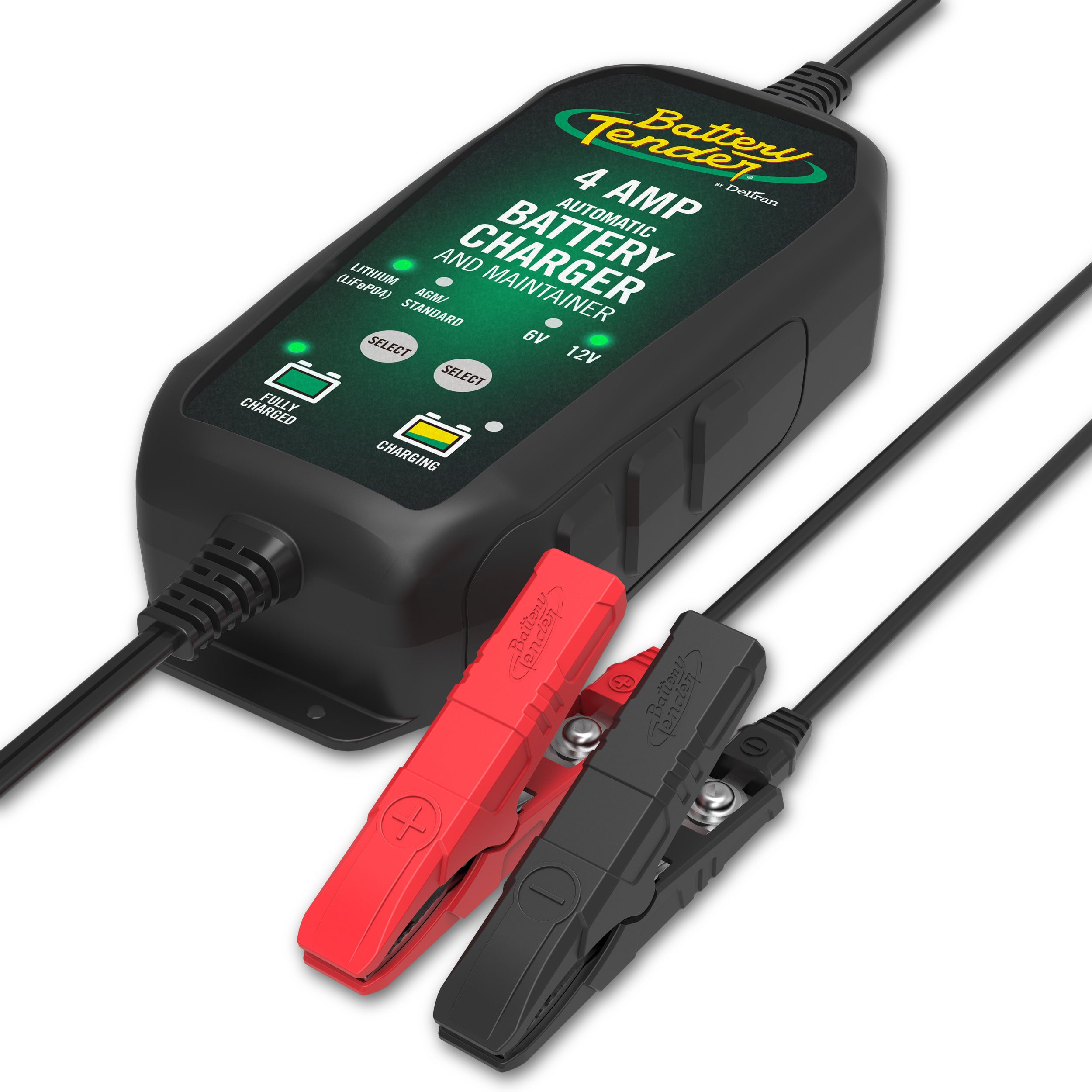 Battery Tender® 6V/12V, 4 Amp Lead Acid & Lithium Selectable Battery Charger - Available at Walmart