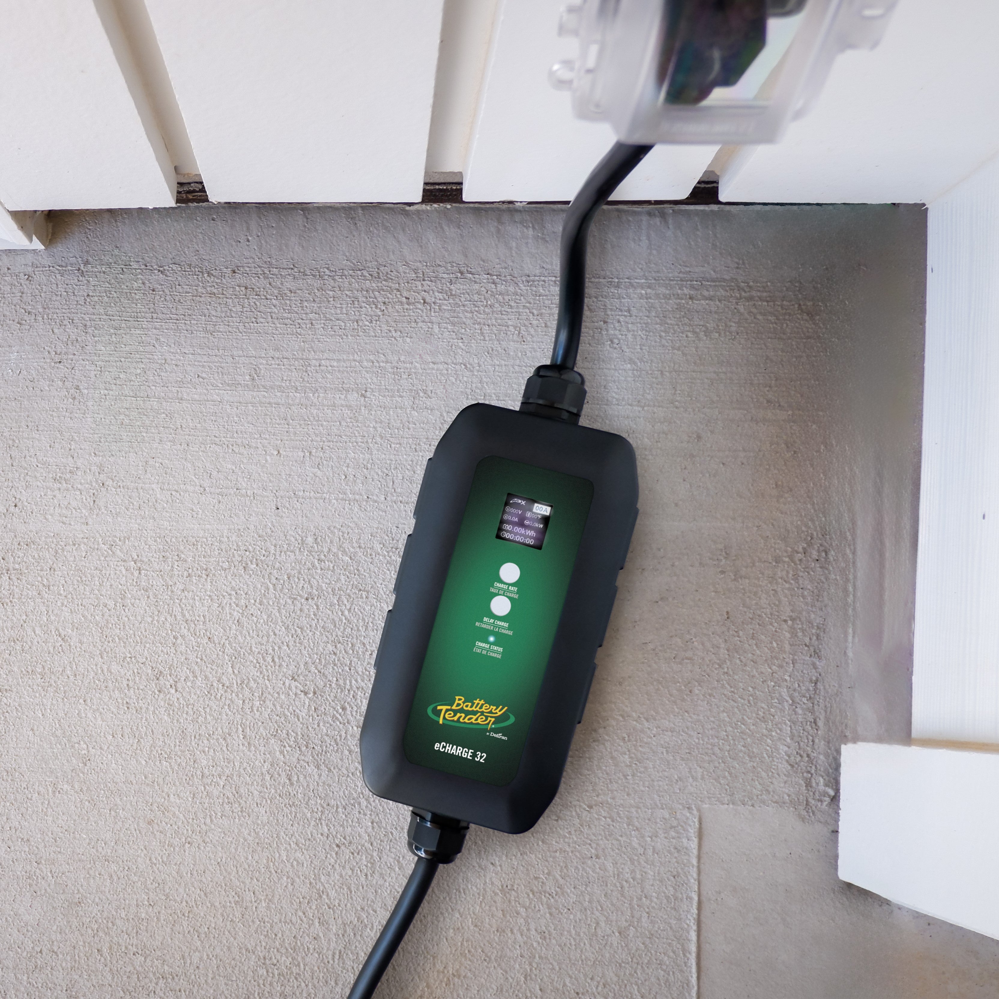 Chargeur de véhicule électrique portable eCharge 32 AMP, niveau 1+2