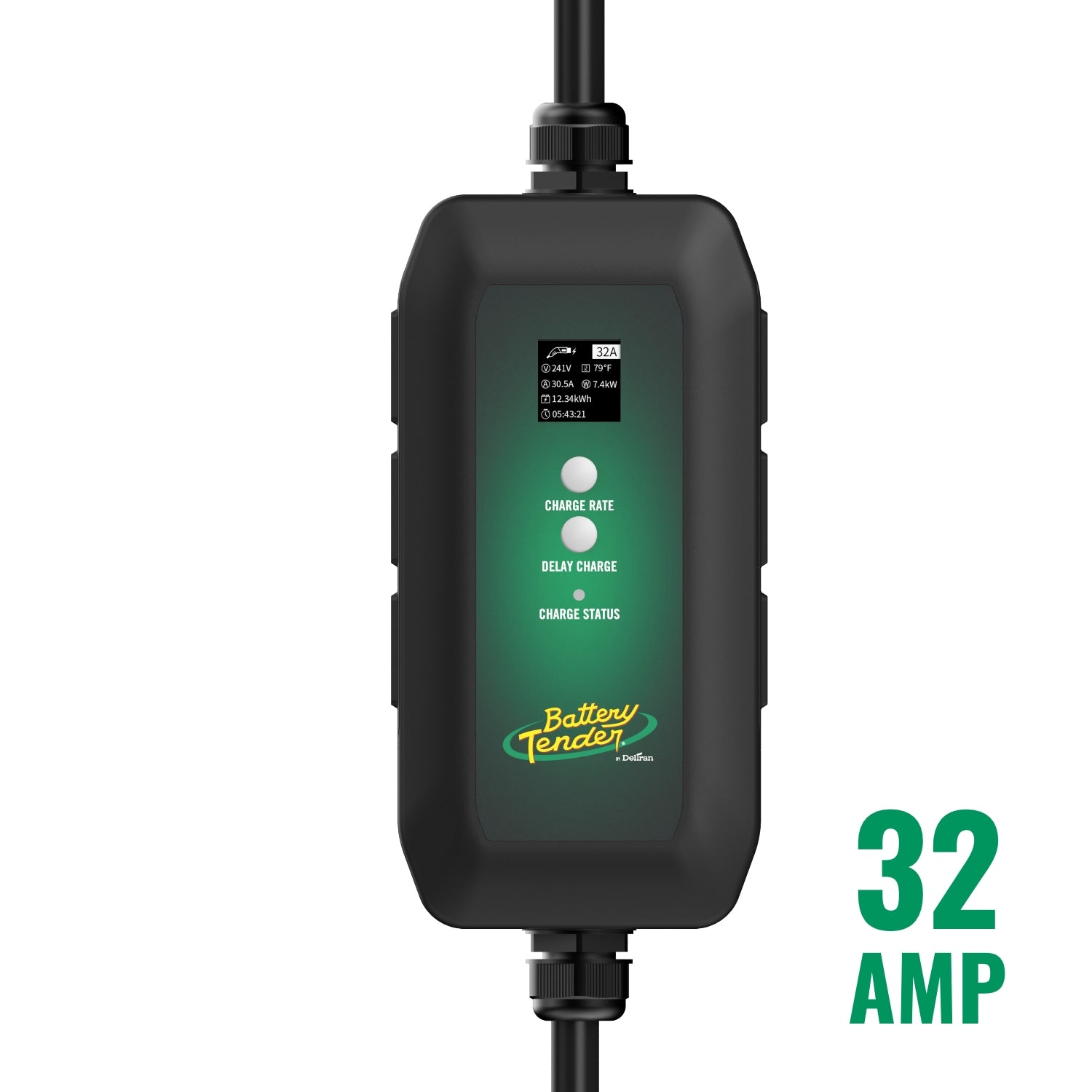 eCharge 32 AMP, cargador portátil para vehículos eléctricos de nivel 1+2