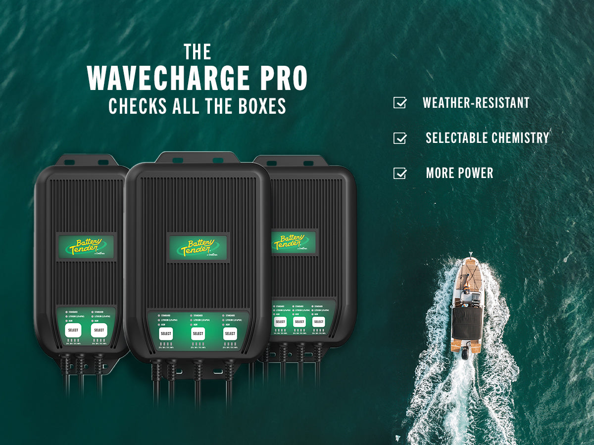 WaveCharge Pro 2-Bank 12V,  20 AMP Battery Charger