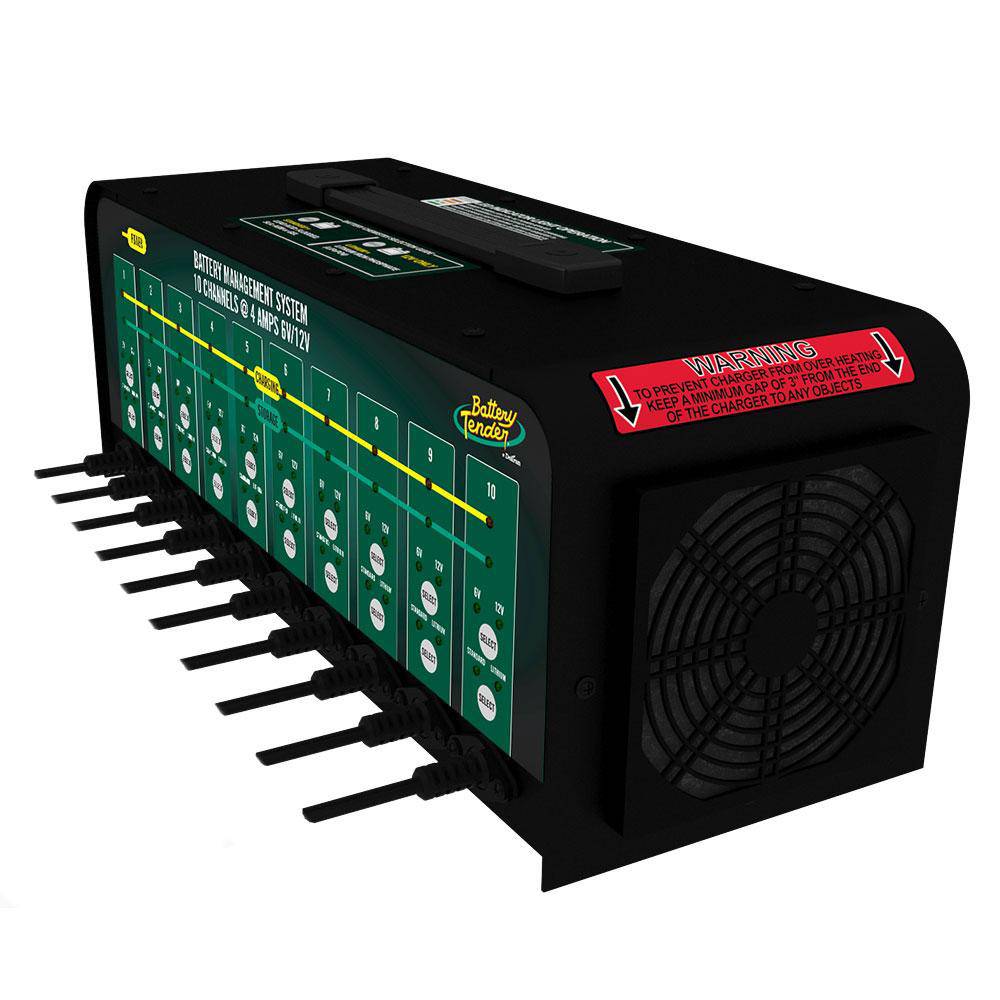 Battery Tender® 10 Bank Battery Charger and Maintainer for Shops and Fleets