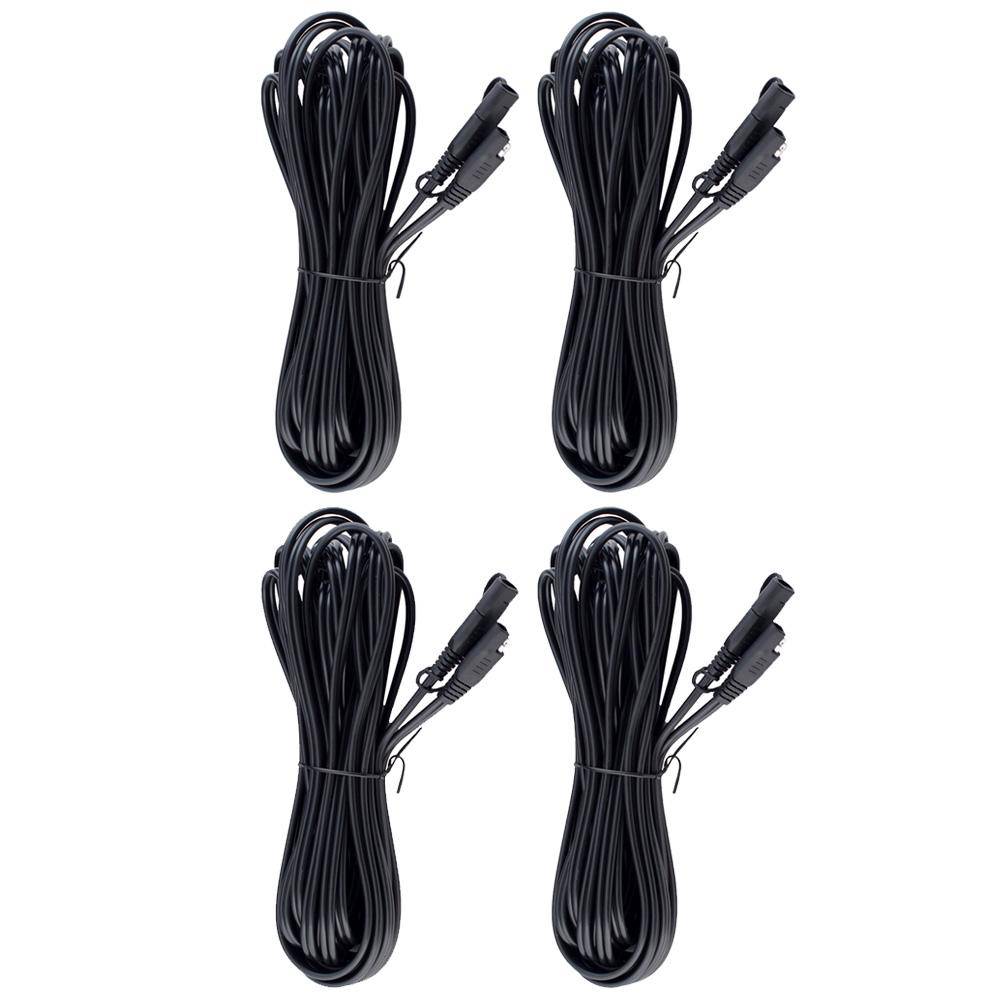 12-Foot SAE Quick Disconnect Extension Cable 4 Pack