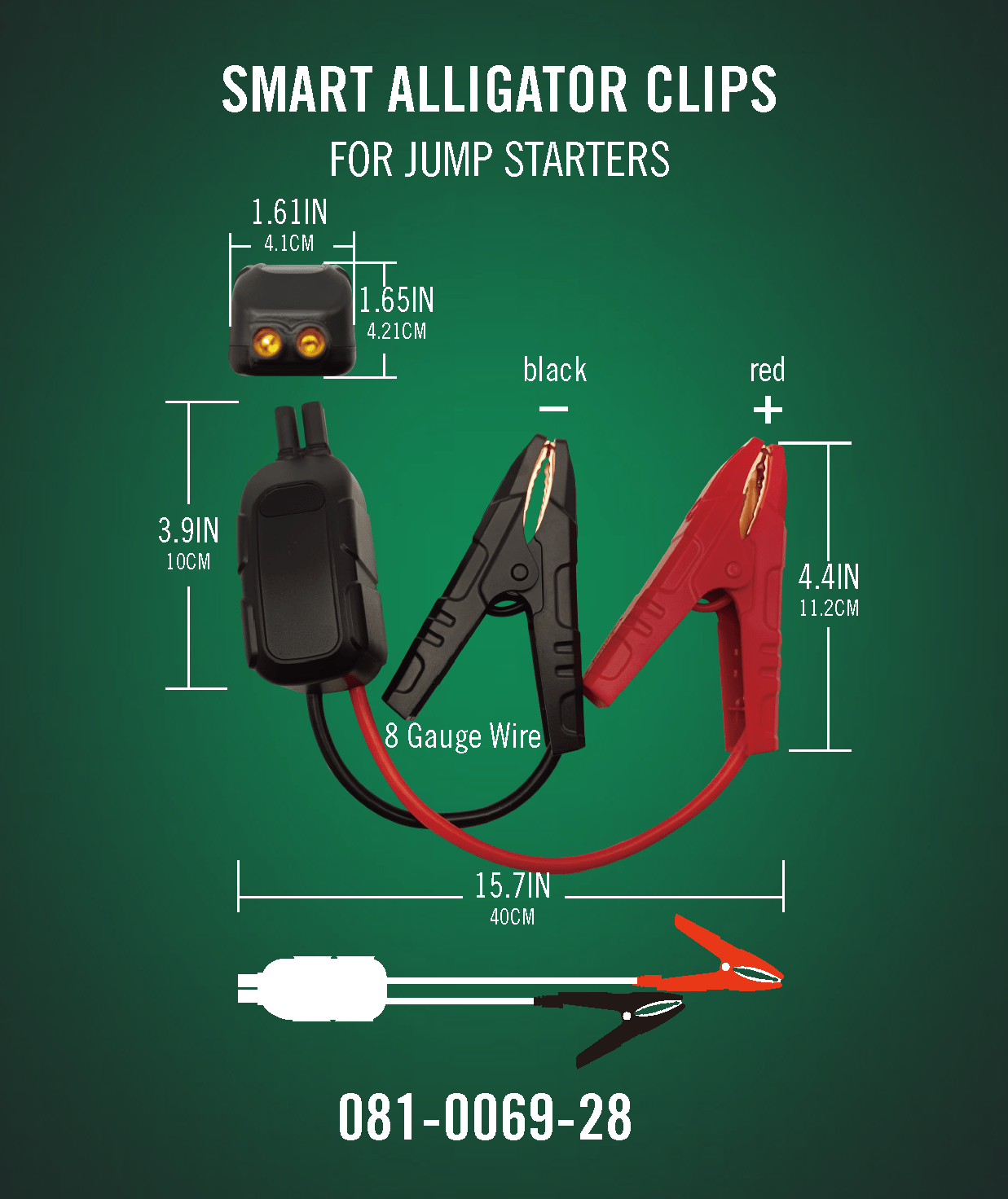 1500 AMP Jump Starter - 12000mAh Power Bank