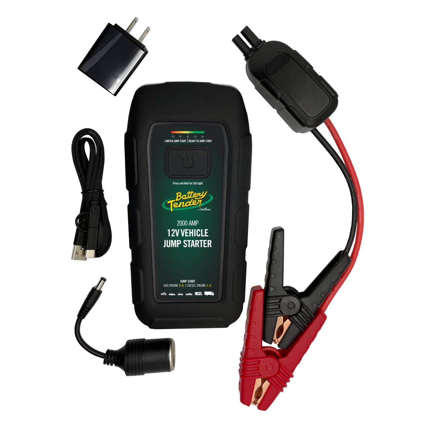 2000 AMP Jump Starter - 16000mAh Power Bank