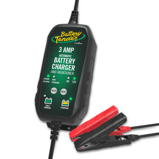 Battery Tender® 3 AMP Power Tender® 12V / 6V Battery Charger for Automotive, Power Sport, Marine, and Outdoor Vehicles