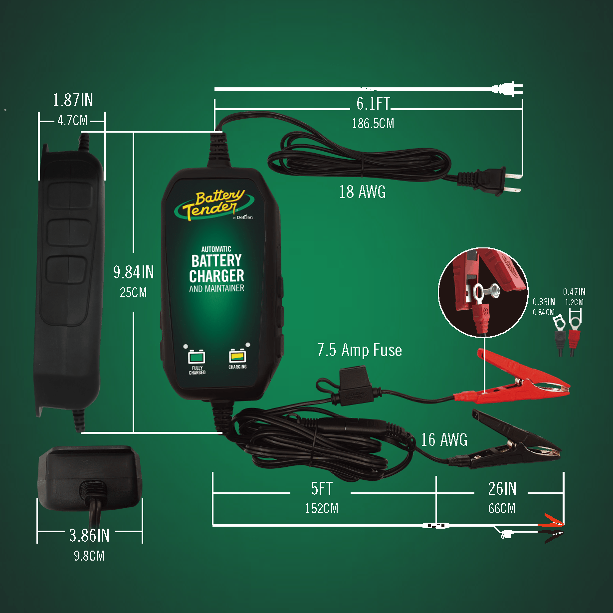 4 AMP Power Tender® 12V / 6V Switchable Battery Charger - Battery Tender®