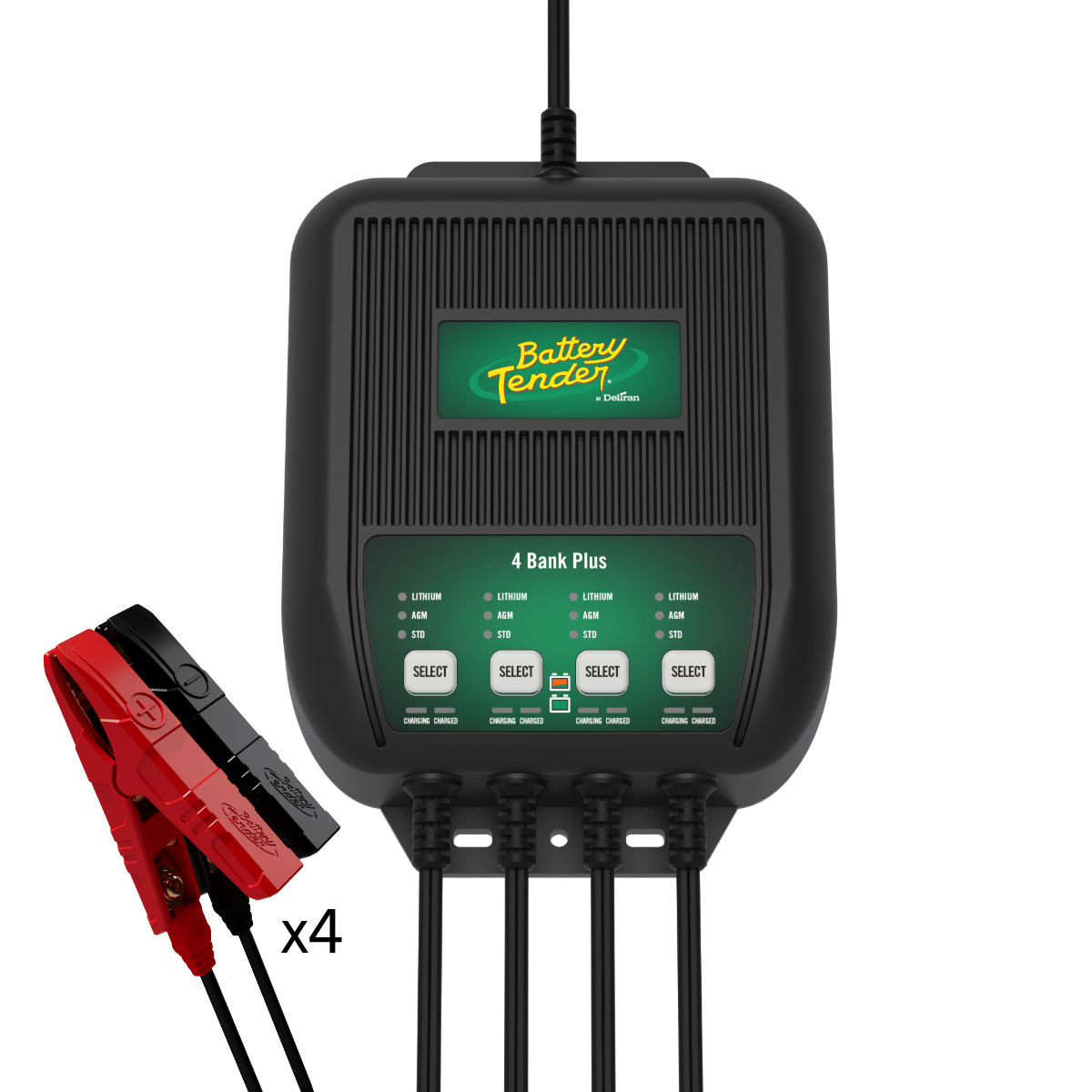 4 Bank, 1.25 AMP 12V Battery Charger