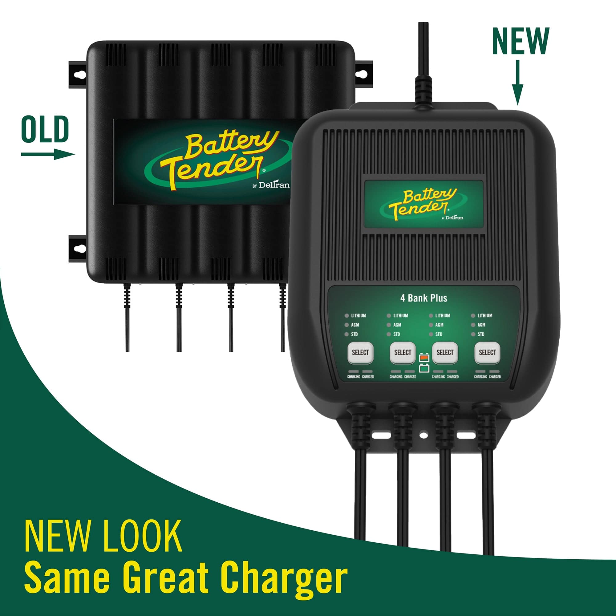 4 Bank, 1.25 AMP 12V Battery Charger