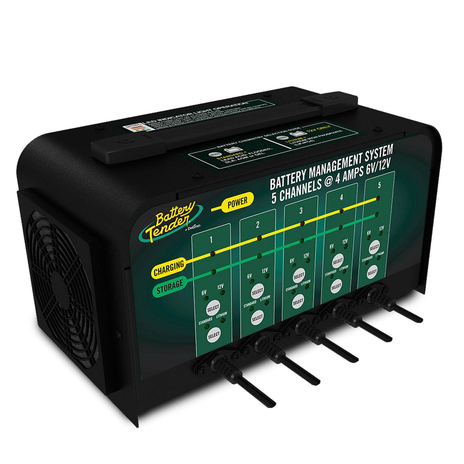 5 Bank, 4 AMP Selectable 12V / 6V Battery Charger - Battery Tender®