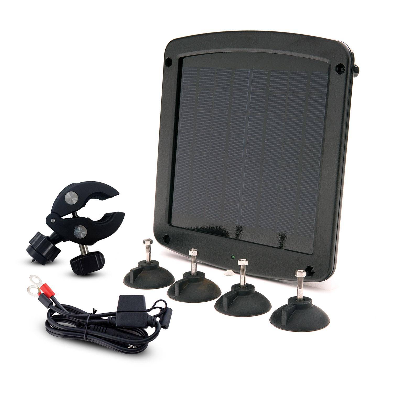 5 Watt Solar 12V Battery Charger with Handlebar Mount