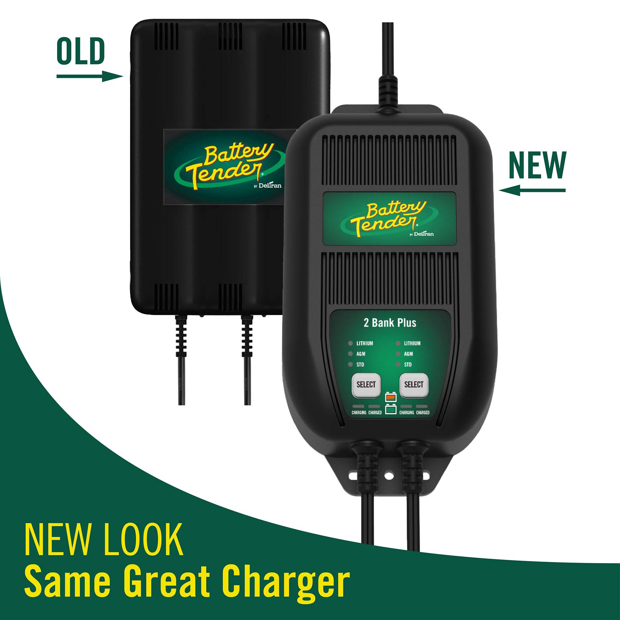 Battery Tender® 2-Bank Smart Battery Charger & Maintainer | 12V 1.25A Dual Charging System