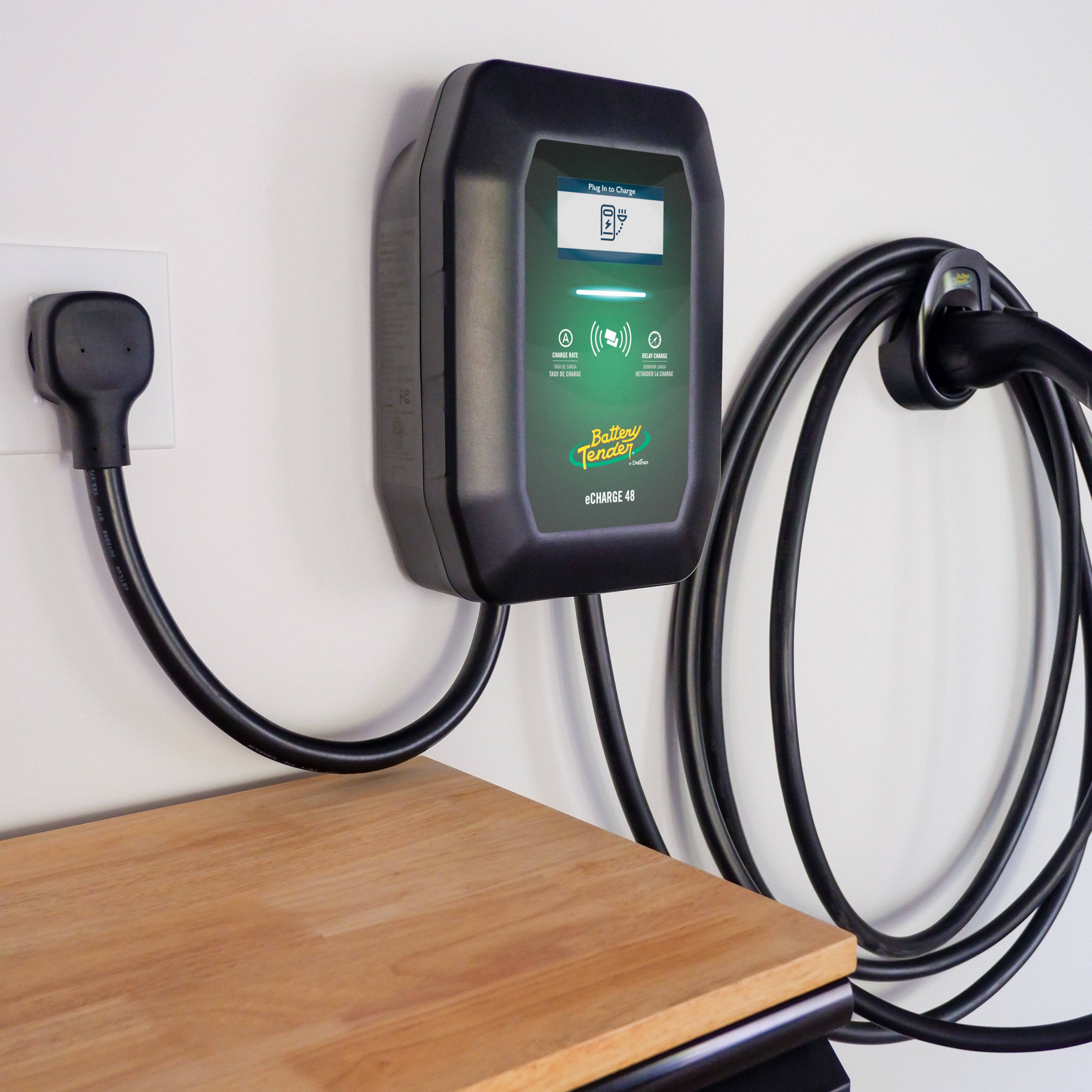 Chargeur EV intérieur et extérieur montable eCharge 48 AMP, niveau 2